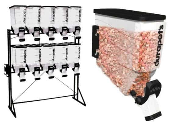 Durabox reforçado Pet Food 10x1 Laranja/preto Durapets