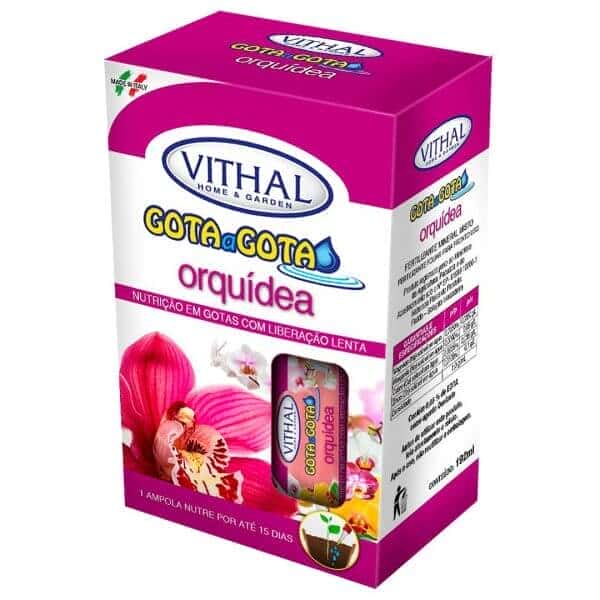 Vithal Fertilizante Gota a Gota p/Orquídeas c/6 ampolas(32ml)