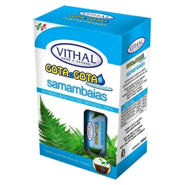 Vithal Fertilizante Gota a Gota p/Samambaias c/6 ampolas(32ml)