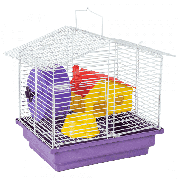 Jelplast Gaiola Hamster 1 Andar Completa Teto Aramado REF 615