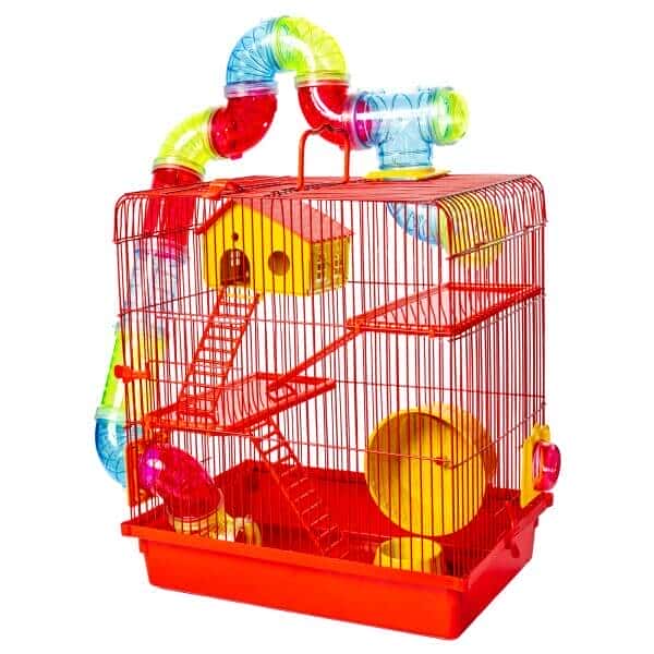 Jelplast Gaiola Hamster 3 Andares Tubo Color