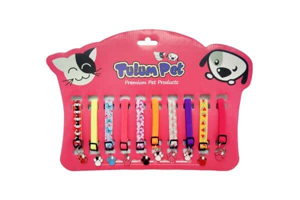 Tulum Pet Coleira Gato Pinj Patinha Display c/10 unid