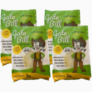 Gato Bill Areia grão medio FD 10x2 kg